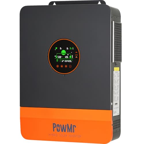 Image of PowMr 6500W Solar Inverter 48V to 120V/240V, Split-Phase Hybrid Inverter 6500W Built-in 140A MPPT Controller, Max.PV Input 10kW, 550V, Support up to 6 Unit Parallel and Batteryless Run