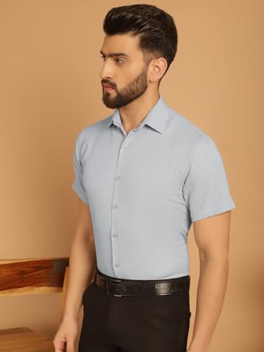 Image of Indian Needle Men's Striped Regular Fit Shirt