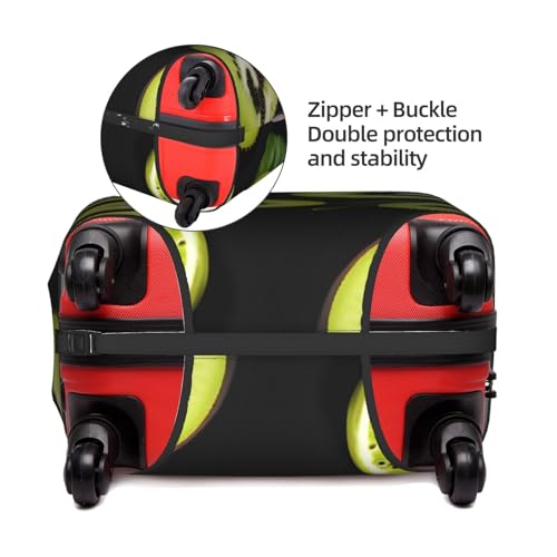 Green Kiwi Luggage Cover, #^Suitcase Protector, Trolley Case Cover For Medium Luggage, Suitcase Protector.4