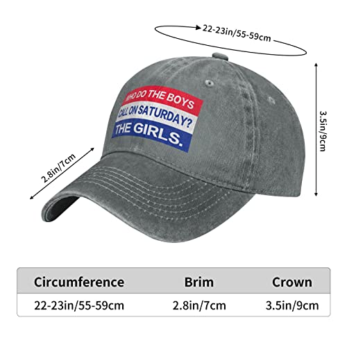 Boys Call On Saturdays Are For The Girls Novelty Baseball Cap Classic Hat For Men Women Adjustable Gray #TOP5