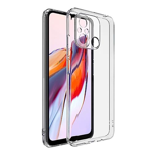 Image of COVERBLACK Rubber Back Cover for Mi REDMI 12C - Transparent