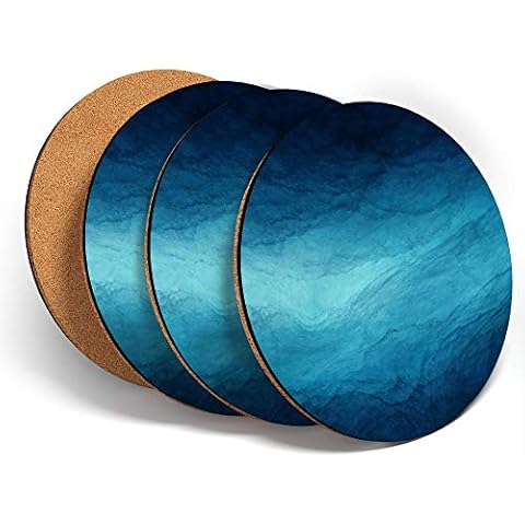 Destination Vinyl Round Abstract Coasters Set Cover