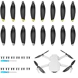 2 Klassische Farben: Dieses geräuscharme Propellerersatzzubehör ist in 2 edlen Farben erhältlich: schwarzer Propeller mit silberner Kante und schwarzer Propeller mit goldener Kante, die Ihrem UAV mehr Persönlichkeit und Charme verleihen und Ihr UAV in der Luft auffälliger machen