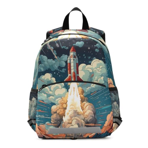 Sac à dos fusée de dessin animé pour les sorties au parc et l'école