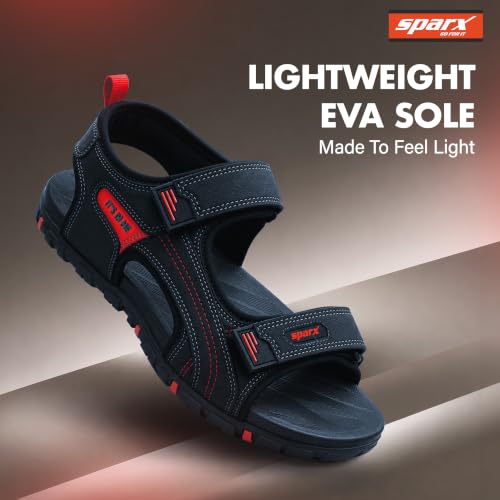Image of SPARX Outdoor Sandals for Men - Adjustable, Comfort Velcro closure Sandals with Cushioned Footbed, Secure Fit, Durable Sole & All-Day Walking Comfort