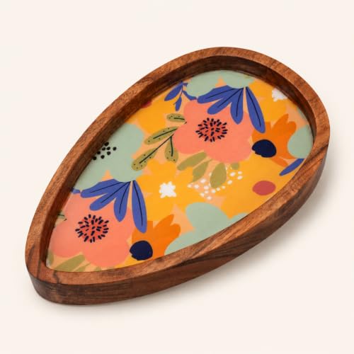 Image of Eggstravagant Serving Platter | Unique Egg Shape Multipurpose Platter for Snacks, Fruits & Desserts | Premium Table Decor Platter for Dining & Kitchen