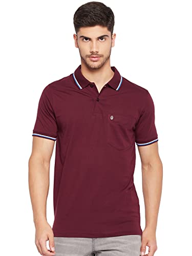 Image of UNIBERRY Men's Cotton Half Sleeves Solid Polo Neck T-shirt-MT4-BG 4XL