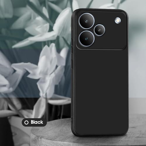 Image of Back Cover for Realme P4 Pro 5G | Full Camera Protection | Premium Liquid Silicon Case | Flexible Bumper Case for Realme P4 Pro 5G (Black)