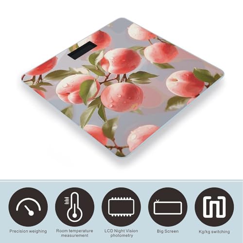 Báscula digital de baño inteligente Pink Peach precisa miniatura 3
