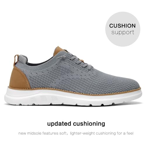 Image of Men's Mesh Sneakers Oxfords Lace-Up Lightweight Casual Walking Shoes Driving Shoes