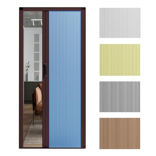 Puerta de acordeón personalizada de perfil bajo con divisor temporal de riel para puertas de patio, armarios, graneros, pasillos, duchas, ahorro de espacio versátil.