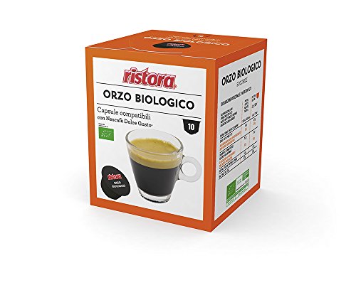 Ristora Orzo Biologico 10 Capsule Compatibili Con Nescafe' Dolce Gusto