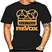 Produktbild Men's Revox Nera 3D Printed 100% Cotton Tee Shirts Short Sleeve Tees Black XXL