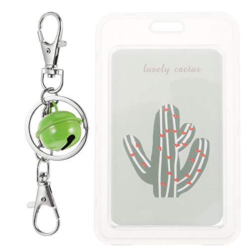 NUOBESTY 10 Pcs Porta-Cartão Transparente para Crachá de Identificação Empresarial Capa para Cartão