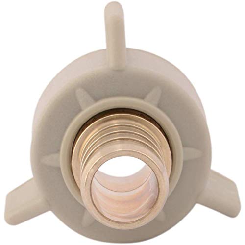 SharkBite 1/2 Inch NPSM Crimp Swivel Adapter, Pack of 10, Brass Plumbing Fittings, PEX Pipe, PE-RT, UC526LFA10