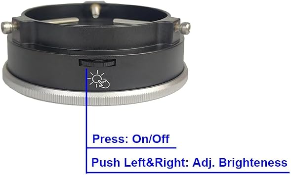 Polarized Microscope Light Anti Glare LED Ring Illuminator, USB Adjustable 96 LED Ring Light for Industry Monocular Binocular Trinocular Stereo Microscope Camera