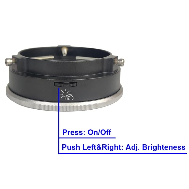 Image of Polarized Microscope Light Anti Glare LED Ring Illuminator, USB Adjustable 96 LED Ring Light for Industry Monocular Binocular Trinocular Stereo Microscope Camera