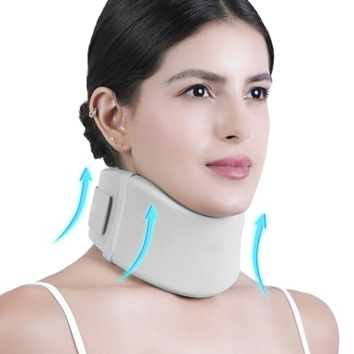 Artelse Ice Silk Neck Brace - Soft, Breathable Cervical Collar for Pain Relief & Posture Correction - Washabel Anti-Snoring Support for Comfortable Sleep - Ideal for Office Workers