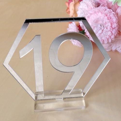 Porte-numéros de table SUPVOX en acrylique pour sublimer vos dîners d'anniversaire