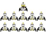 327th Clone Troopers 11pcs Phase 2 Troopers Army Building figs Set Battle Pack with Accessories Yellow