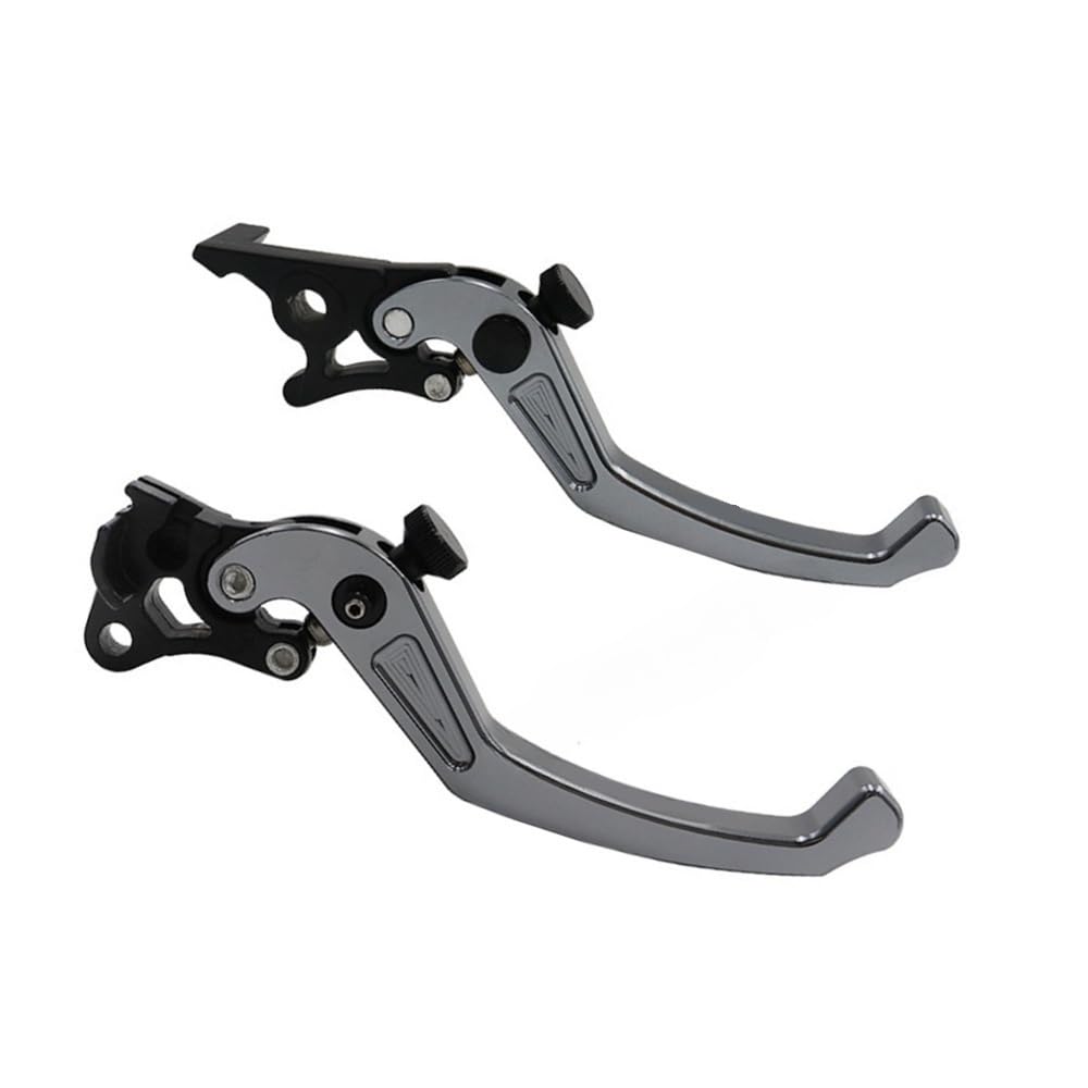 Zhenlygs Titanium Adjustable Brake Lever Fit For Gy6 Scooter Moped(Titanium)