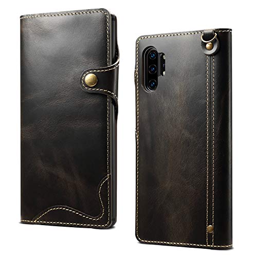 Galaxy Note10 Plus �P�[�X SC-01M SCV45 �Ή� �蒠�^ �����{�v�J�o�[ �}�O�l�b�g���X�i�b�v �J�[�h���� �X�g���b�v�t�� �ϏՌ� �\�t�gTPU�P�[�X ���v �X�}�z�J�o�[(�u���b�N)