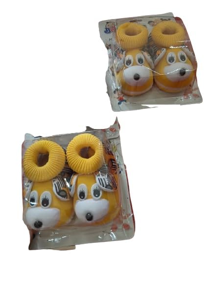 shree dev faishon subodh pathak series Soft Cotton Booties for Newborn Baby | Cute Animal Design Infant Shoes | Anti-Slip, Comfortable & Skin-Friendly Booties-picture-48