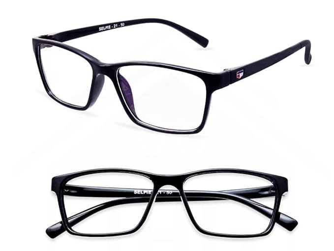Progressive Glasses | Multi Focal | Wide Design | Comfortable Vision For Distance Intermediate And Near Uv Protected Black Square 21-image-27