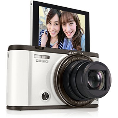 Amazon.com : Casio Exilim EX-ZR3500 Self-Portrait Compact Digital Camera  (White) + 16GB Memory Card + Battery + Adaptor \u0026 More : Electronics