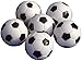 Mini fútbol,Mini futbolín, Mini futbolín, 6 Piezas de futbolín Bolas de futbolín Blanco y Negro