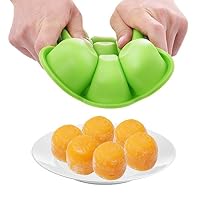 Babybrei Einfrieren Behälter, Silikon Babynahrung Aufbewahrung mit Deckel, BPA-frei Gefrierform Babybrei Zubehör für Muttermilch, Kräutern, Saucen, Eiswürfeln, 9 x 75ml - Grün – Ansicht 7