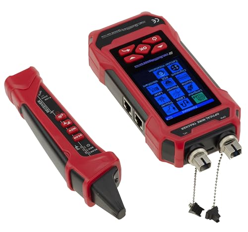 Probador de red de cobre y fibra KALEA-INFORMATIQUE con VFL y POE 4