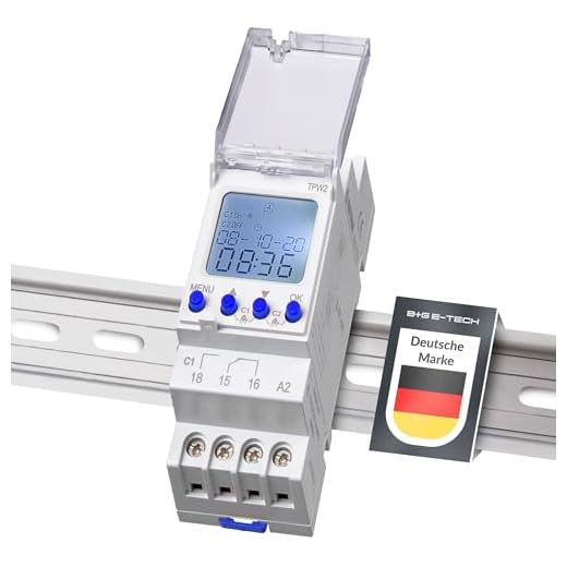 Digitale 2 Kanal Zeitschaltuhr [TPW2] für Hutschiene zum Einbau im Schaltschrank - LCD Display beleuchtet - Wochenzeitschaltuhr mit 80 Programmplätzen - Wochen-/ Tagesprogramm Timer und Impuls