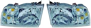 For Ford Crown Victoria Headlight Assembly 2003-2011 Pair Driver and Passenger Side DOT Certified For For FO2502200