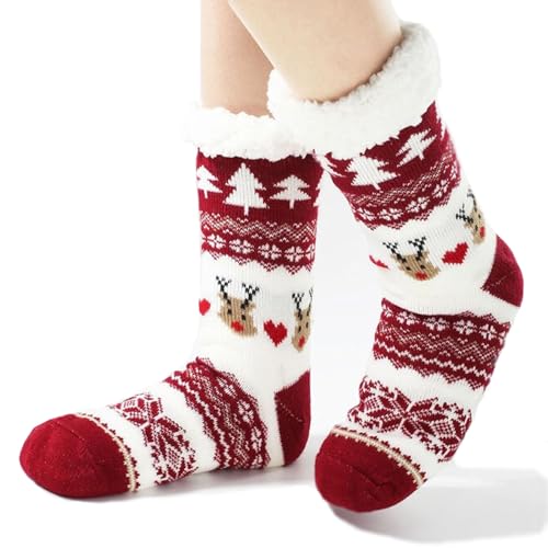 Scinzene Weihnachtssocken Damen - Christmas Socks...