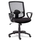 Alera Etros Series Mesh Mid-Back Swivel/Tilt Chair, Black