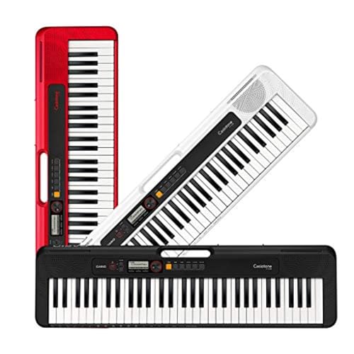 Casio Casiotone CT-S200 – 61-Key Portable Keyboard for Beginners | 400 Tones, 77 Rhythms, LCD Display, Dance Music Mode, USB-MIDI, Stereo Speakers | Includes Power Supply & Music Rest | Black