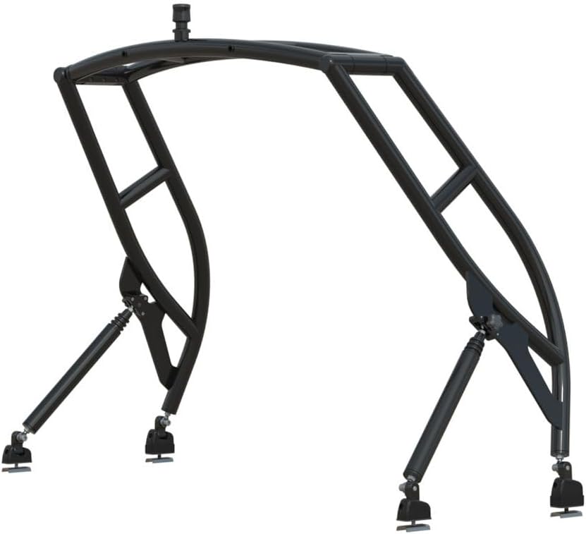 Monster TowerMT7 Wakeboard Tower - Dual Header, No-Drill Assembly, OEM Design, High Tow Point, Adjustable Legs, Top/Side Mount (White or Black Powder Coat)