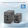 Universal Travel Adapter, 30W GaN International Power Adapter with 2 USB C and 1 USB A, All in One Travel Plug Adapter, Worldwide Outlet Wall Charger Converter for EU US UK AU 200+ Countries. #1