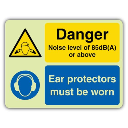 Panneau de protection auditive en plastique rigide triple lueur