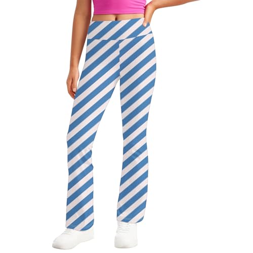 Toddler Girls Trendy Striped Comfort Yoga Pants Teens High Waisted Active Straight Leggings for Kids 2-13 Years4