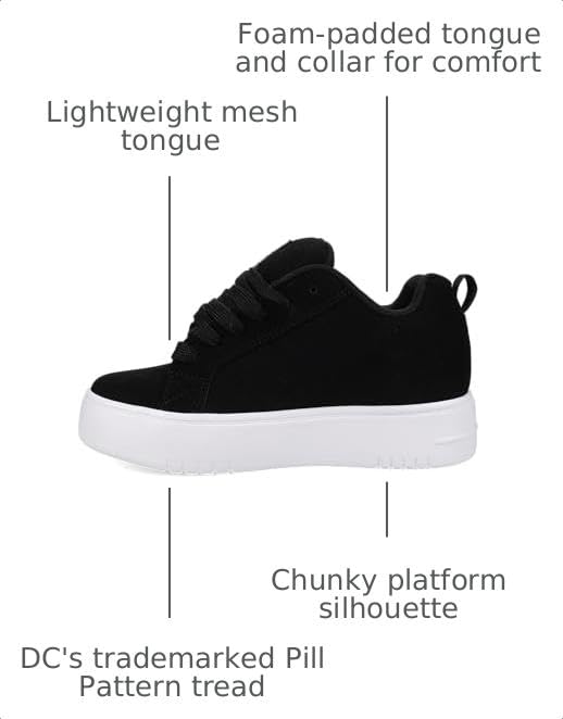 Image of DC Women's Court Graffik Vulc Skate Shoe
