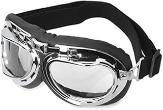 [千卓] 透明PCレンズ 安全オートバイ用 ゴーグル 折りたたみ バイク用 ゴーグル