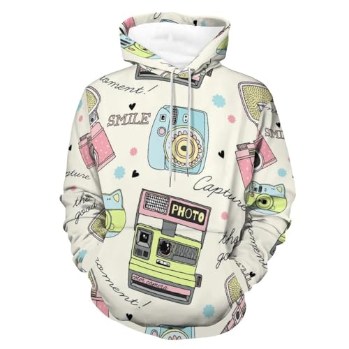 Pull pour homme femme style sweat à capuche caméra pour exprimer votre passion