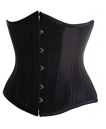 SZIVYSHI Femme Satin Serre-Taille Lingerie Gothique Corset Véritable sous-Poitrine Bustier Shapewear Top Cover
