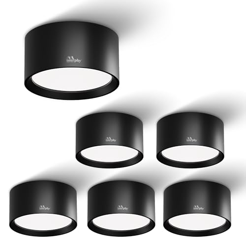 Image of Murphy 3W LED Disc Surface Light Black Finish | Warm White 3000K | Up to 300 Lumens | Aluminium Body | BIS Approved | 2 Year Warranty | Pack of 6