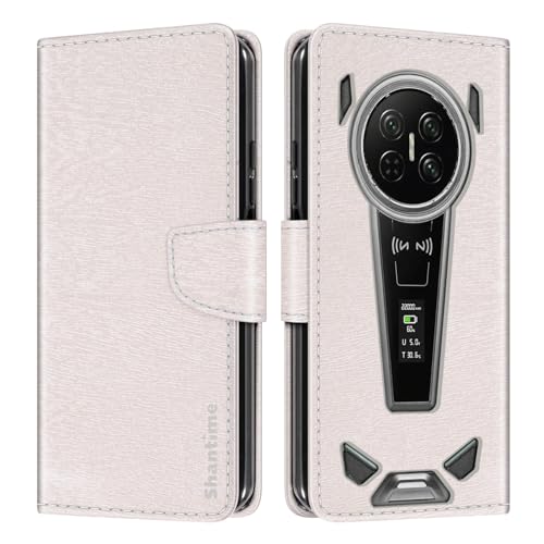Shantime ���U�[���z�P�[�X Doogee V Max 2 Pro �Ƃ̌݊������� �J���t���蒠�^ �J�[�h���[ �}�O�l�b�g�� �S�ʕی�V�F��(�z���C�g)