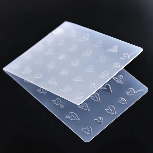 Miniatura 3 de DDOUJOY Carpetas de plástico con fondo de corazón para hacer tarjetas álbumes de recortes y otras manualidades de papel 3010932