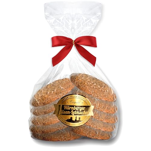 Lebkuchenwelt 10x Nürnberger Elisen Lebkuchen Bruch Inhalt: 800g - Natur - Elisenlebkuchen Vorteilspackung aus Fabrikverkauf Lebkuchen mit Nüsse