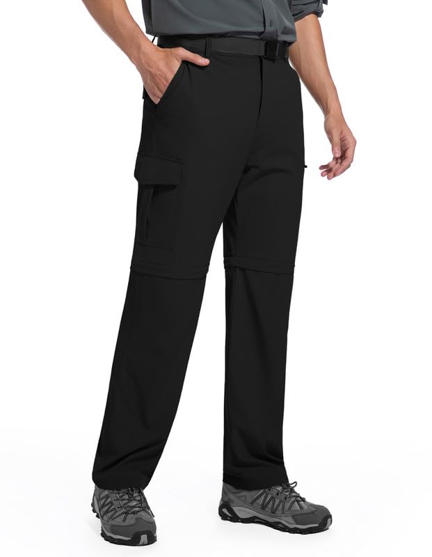 Men's Hiking Pants Convertible Zip Off 2 in 1 Quick Dry Lightweight Water Resistant for Outdoor Fishing Travel Camping - image 3